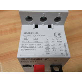 Schalt MBS25N-160 Manual Motor Starter MBS25N160