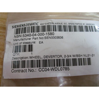 Siemens SEN0003836 Dematic Diverter Wheel