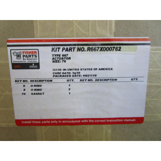 Fisher R667X000762 Emerson Actuator Part Kit