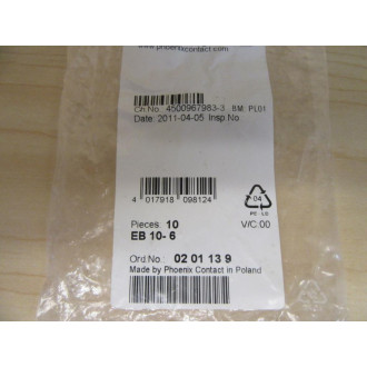 Phoenix Contact EB10-6 Jumpers 0201139 (Pack of 10)