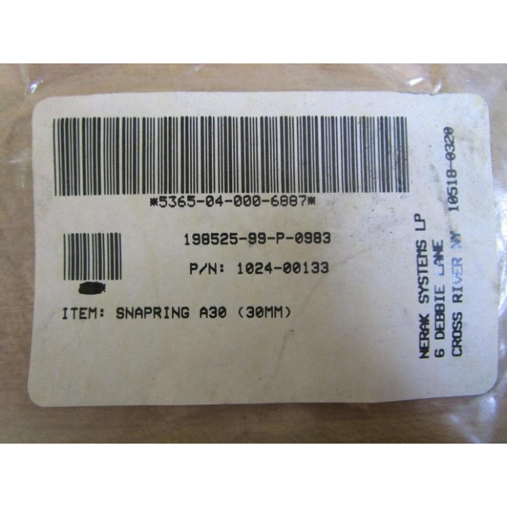 Nerak Systems 1024-00133 Snap Ring A30 (Pack of 4)
