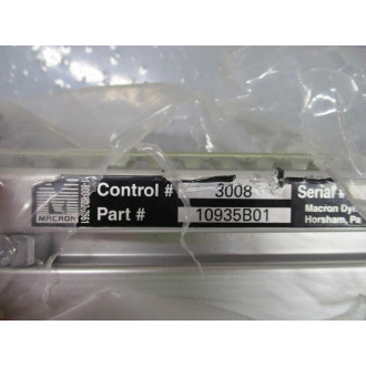 Macron 10935B01 Linear Rail Actuator - New No Box