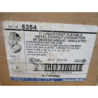 Thomas & Betts 5354 Metal Conduit Connector (Pack of 5)