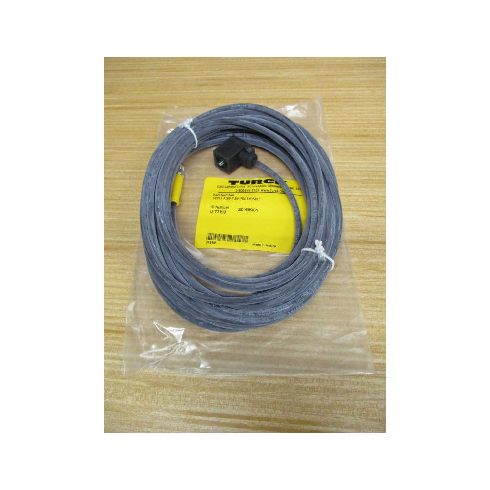 Turck VC9S 2-P116-7.5M-PSG 3MS810 Cordset U-77393