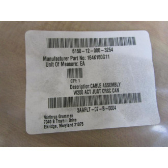 Turck 164K180G11 Cable Assembly W200