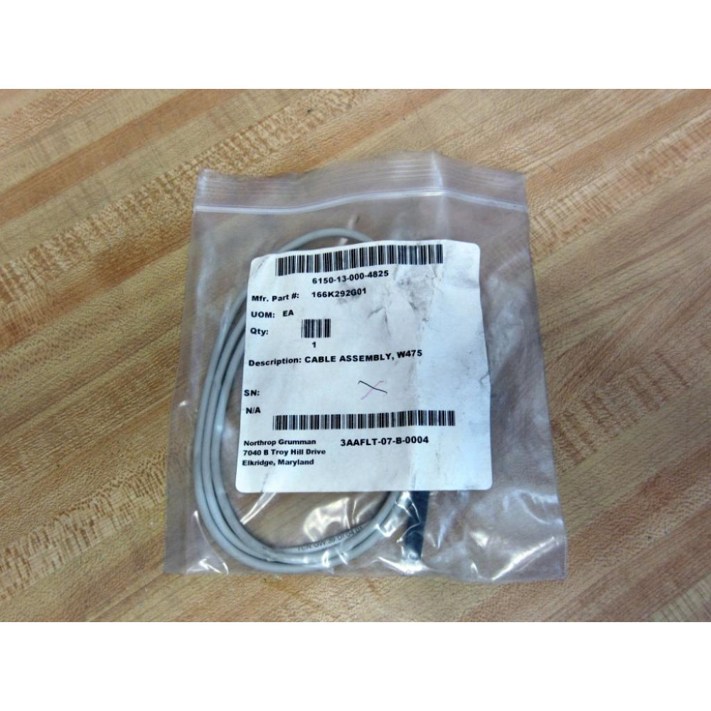 Northrop Grumman 166K292G01 Turck Cable Assy, W475