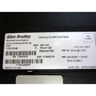 Allen Bradley 1756-DNB Module 1756DNB Ser.E - Used
