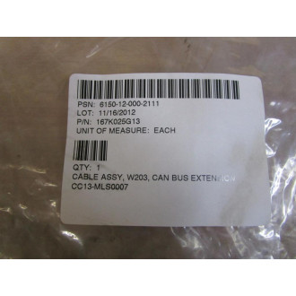 Turck 167K025G13 Cable Assembly U-59352