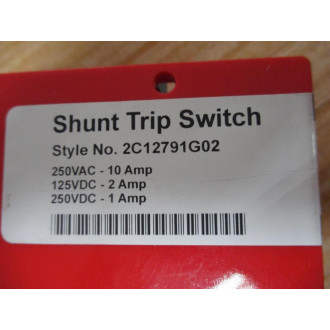 Eaton 2C12791G02 Cutler-Hammer Shunt Trip Switch - New No Box