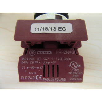 General Electric 9XPLBED Push Button Switch - New No Box