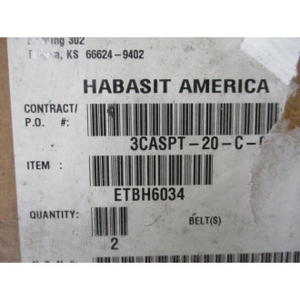 Habasit ETBH6034 Timing Belting 165K258H06 (Pack of 2)