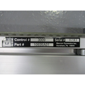 Macron 10935A01 Linear Rail Actuator - New No Box