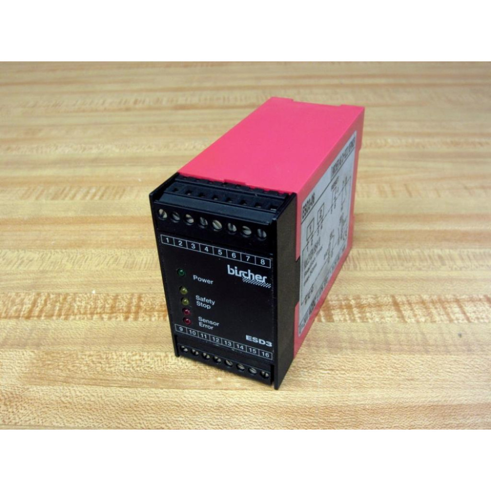 Bircher ESD3-06 Safety Controller 24VACDC ESD306 - Used Bircher ESD3-06 Safety Controller 24VACDC ESD306 - Used