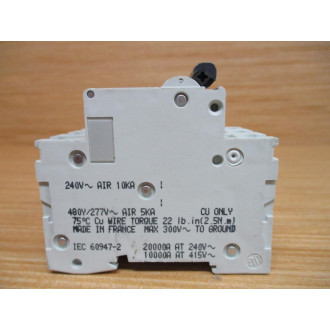 Schneider 24538 Square D 10A Breaker Merlin Gerin MG24538 WO DIN Clips - Used