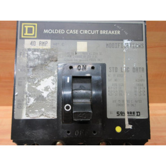 Square D FA34040 40A Circuit Breaker - Used