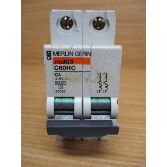 Merlin Gerin 25656 Schneider Breaker Square D MG25656 WO DIN Clip - Used
