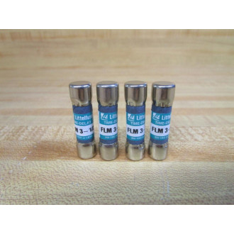 Littelfuse FLM03-12 Time Delay Fuse FLM03.5 Tested (Pack of 4) - New No Box