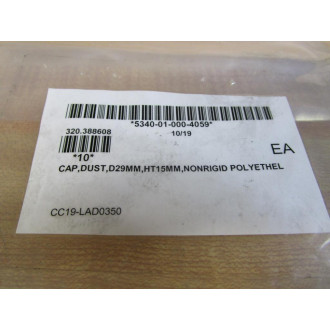 Kapsto GPN 300V 24 Dust Cap D29MM (Pack of 10)