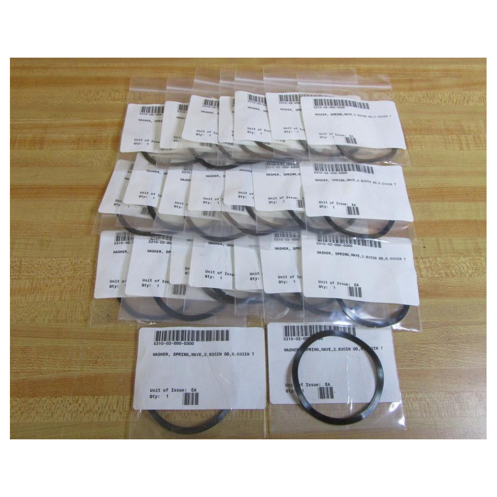 Generic 5310-02-000-0300 Spring, Wave Washer 2.835" x 0.033" (Pack of 23)