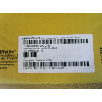 Siemens Dematic 502-37436-03 Cover, Buffer 5023743603