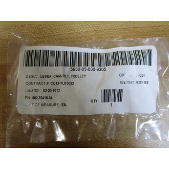 502-70415-04 Lever, CAM-Tilt, Trolley 5027041504