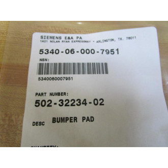 Siemens 502-32234-02 E&A Bumper Pad 5023223402 (Pack of 10)