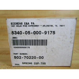 Siemens 502-70220-00 E&A Spring Cup-Tug 5027022000