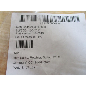 1040640 Spring Retainer (Pack of 4)