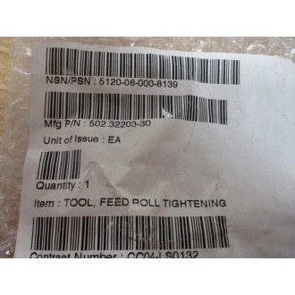 502.32203-30 Feed Roll Tightening Tool 5023220330