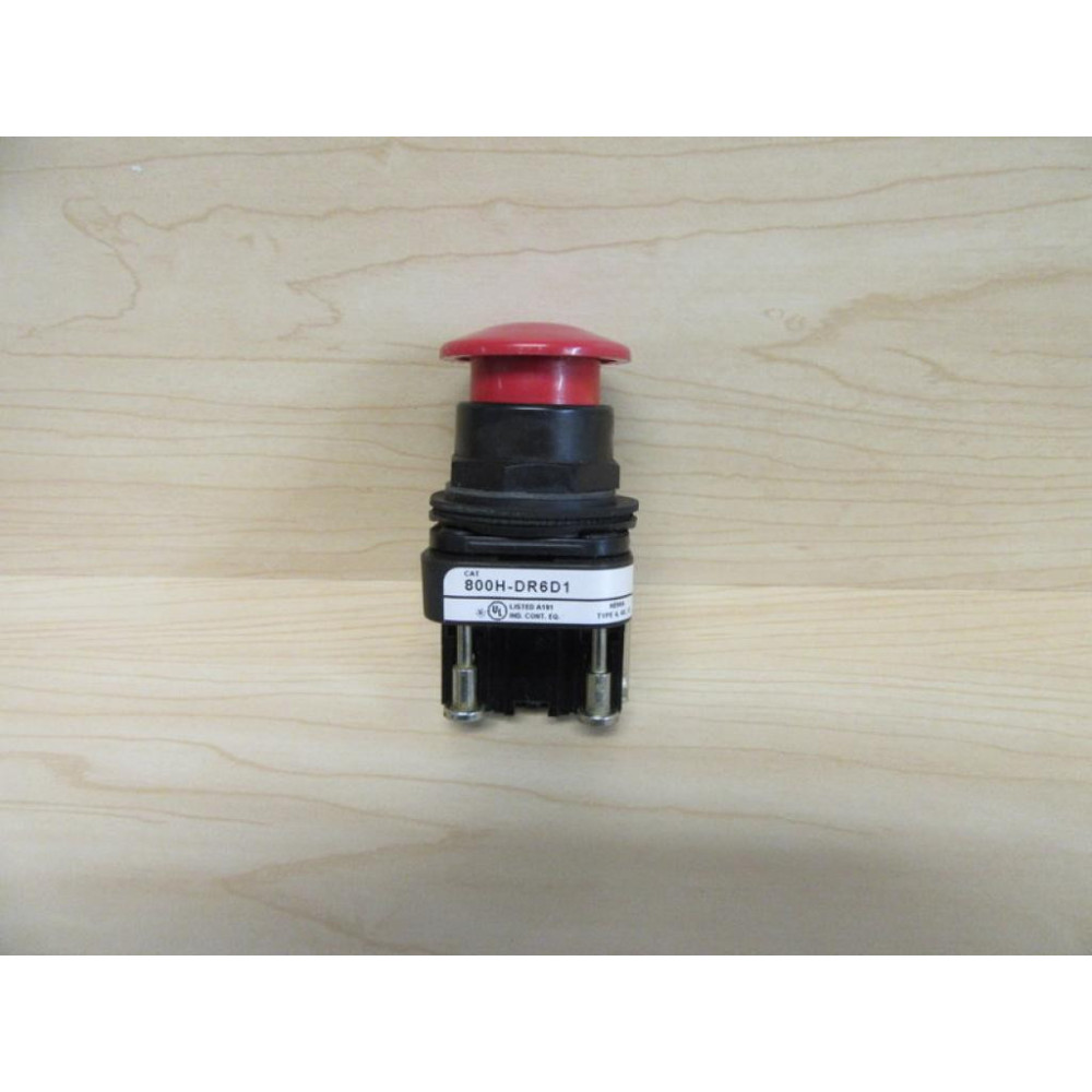 Allen Bradley 800H-DR Pushbutton Red 800H-DR6D1 - Used