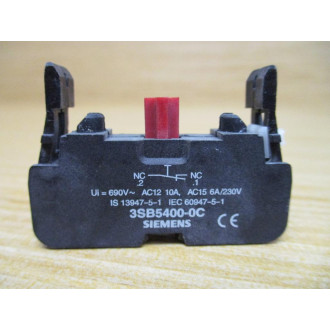 Siemens 3SB5400-0C Contact Block 3SB54000C - New No Box