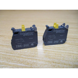 Schneider Electric ZBE-202 Telemecanique Contact Block ZBE202 (Pack of 2) - New No Box