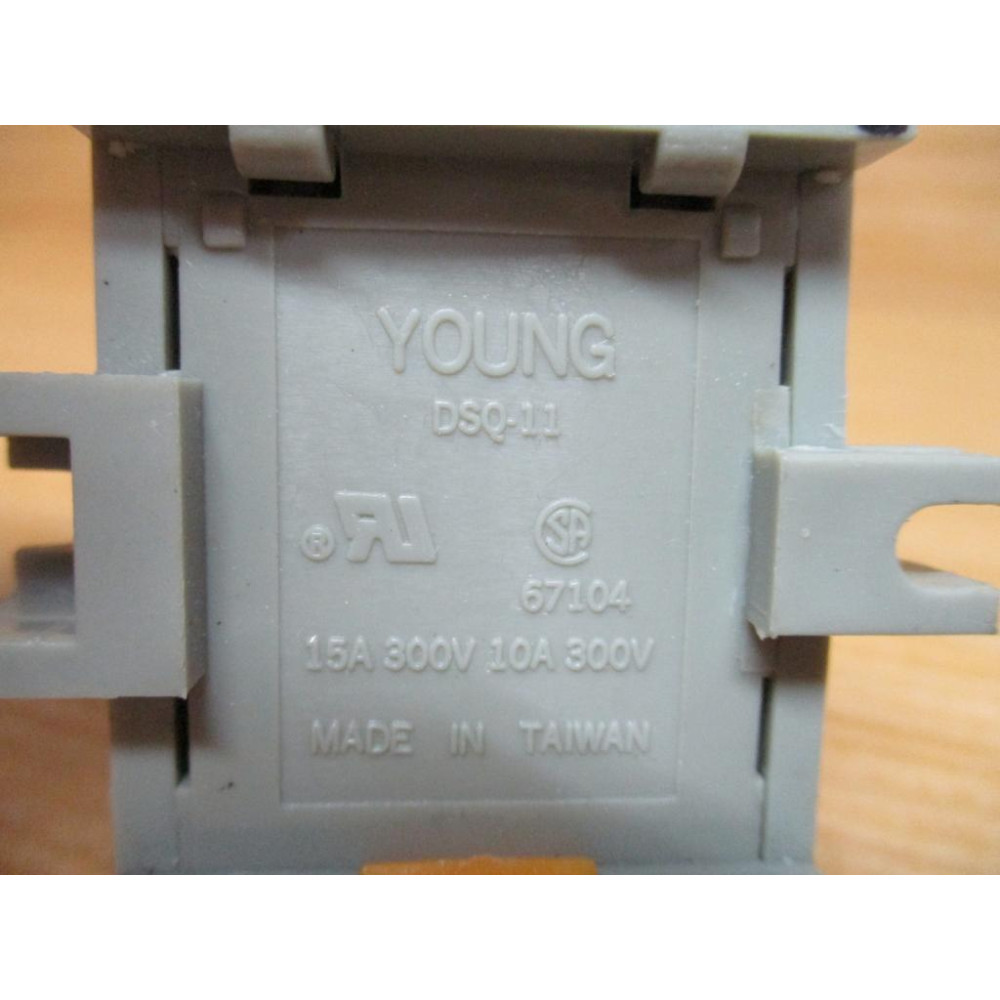 Young DSQ-11 Relay Socket DSQ11 (Pack of 3) - New No Box