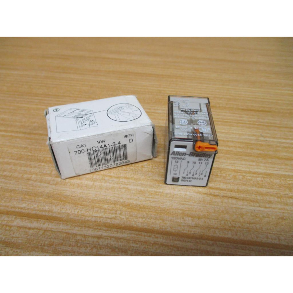 Allen Bradley 700-HC14A1-3-4-120V AC Relay 700HC14A1-3-4-120VAC
