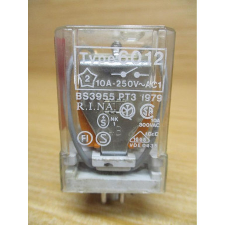 Sherly Controls 60.12 24VDC Relay 60.12 - Used