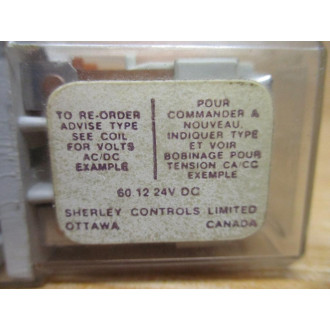 Sherly Controls 60.12 24VDC Relay 60.12 - Used