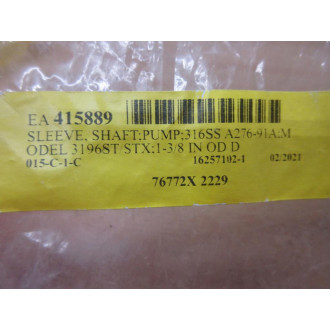 Goulds Pumps 76772X 2229 Pump Shaft Sleeve 76772X2229
