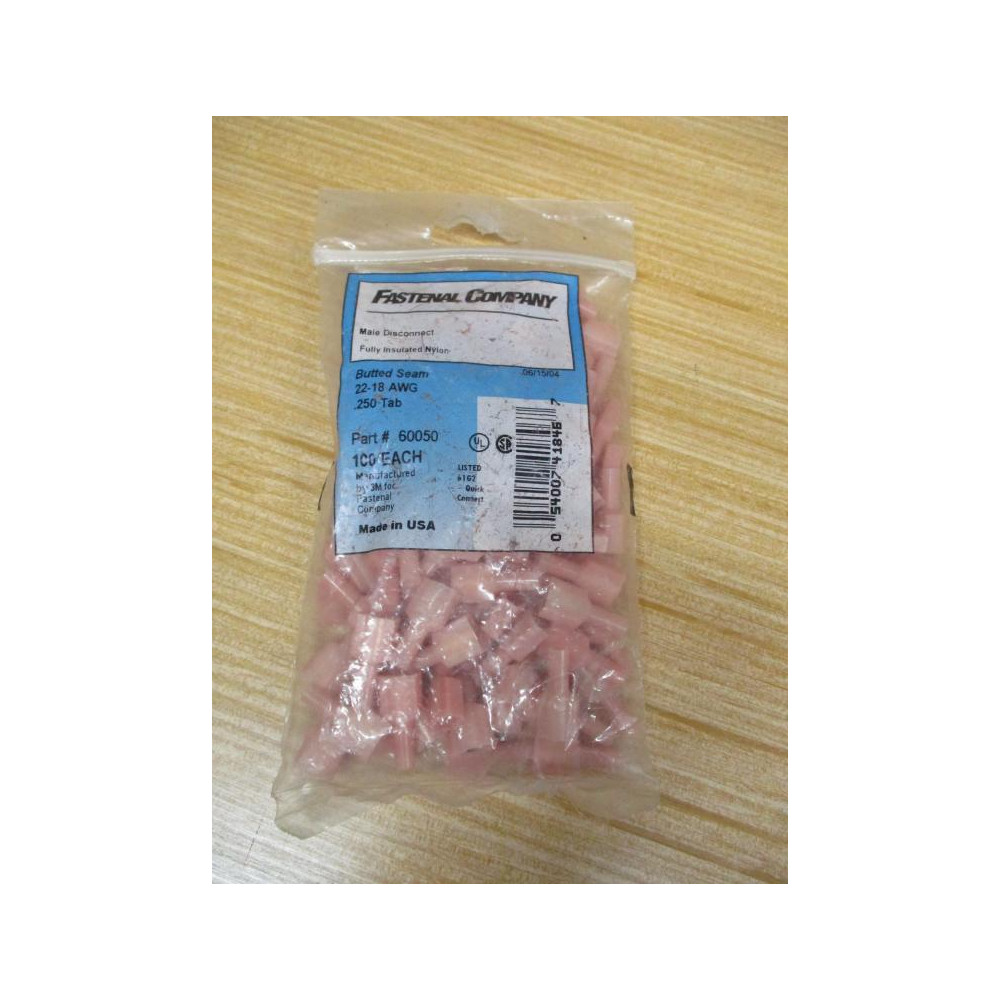 Fastenal 60050 Male Disconnect (Pack of 100)