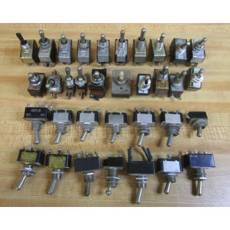 Arrow Hart Assorted Toggle Switches Carling Vintage Toggle Switches - Used