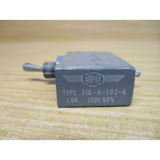 Airpax 710-A-102-6 1.0A Circuit Breaker 710A1026 - Used