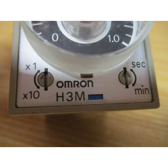 Omron H3M-100110120VAC-B Solid State Timer H3M100110120VACB - Used