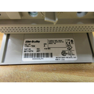 Allen Bradley 1794-TBN Terminal Base 1794TBN Series A, REV A01 - Used