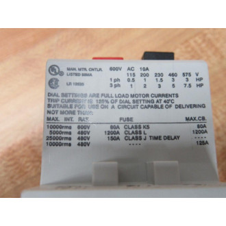 AEG 910-201-209 6.3-10A Starter MBS25 910-201-209-000 - New No Box