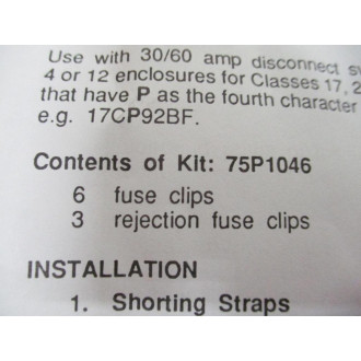 Siemens 75P1046 Clip Kit