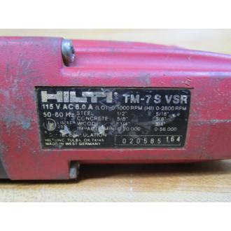 Hilti TM-7S VSR Hammer Drill TM7SVSR Tested - Used