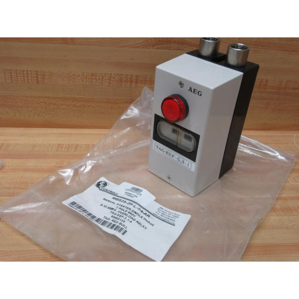 EEC Controls MBS25-2P-L-S4-AR AEG Starter Enclosure Only W ND16-22DS4