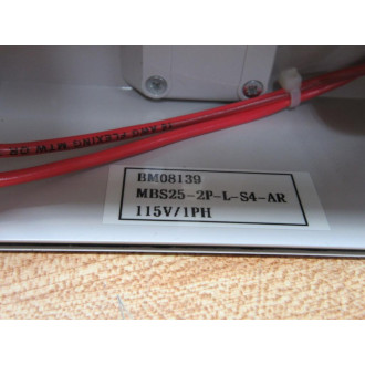 EEC Controls MBS25-2P-L-S4-AR AEG Manual Starter Enclosure Only W ND16-22DS4