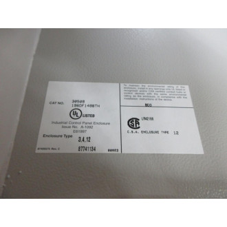 Allen Bradley 112-C09ABTB60-1-7 Starter 112C09ABTB6017 Enclosure - New No Box