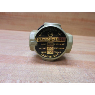 Norgren R07-100-RNKA Pneumatic Regulator R07100RNKA 400 PSIG - Used