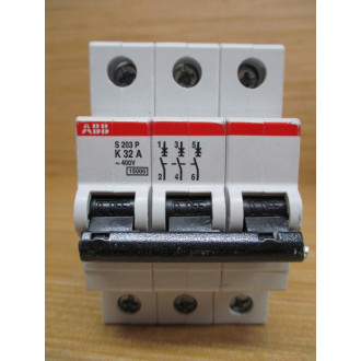 ABB S203P-K32A 32A Circuit Breaker S203-K32 - Used